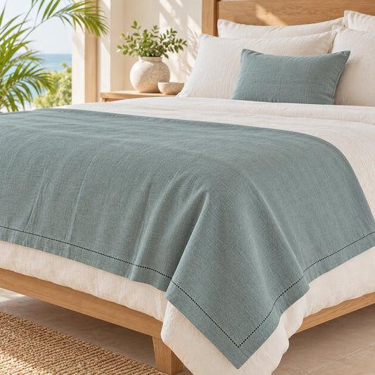 Dusk bedspreads & throws in a tropical coastal setting